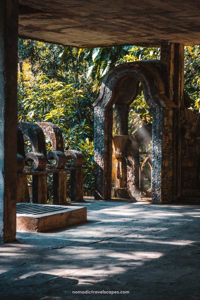 Sunlight pouring in at Las Pozas in Xilitla, Mexico