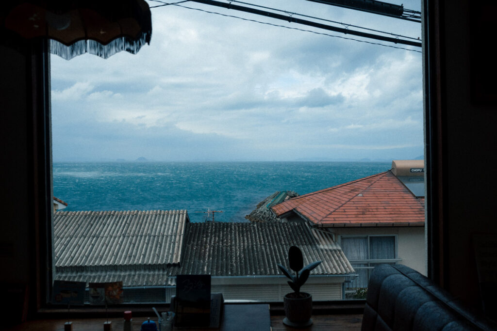 View of the ocean from Guesthouse Popeye in Iyo